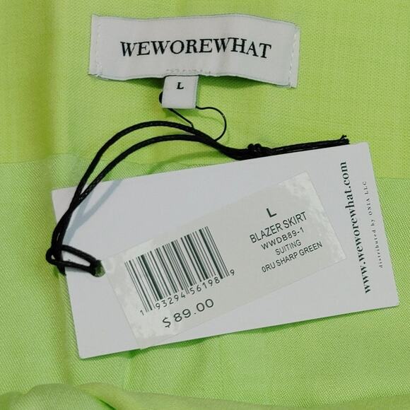 Revolve Weworewhat Blazer Skirt in Sharp Green - Picture 5 of 8
